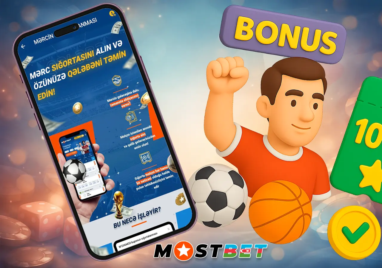 Platformada mərc sığortası və keşbek bonusları